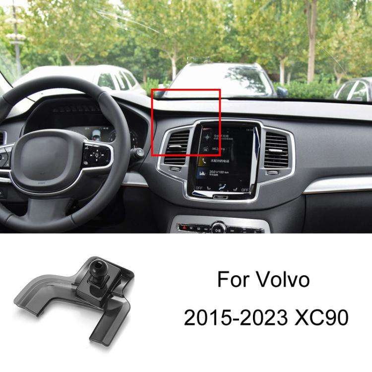 For Volvo Left Driving Car-Mounted Special Mobile Phone Navigation Bracket Base, 09-17 XC60, 15-2...