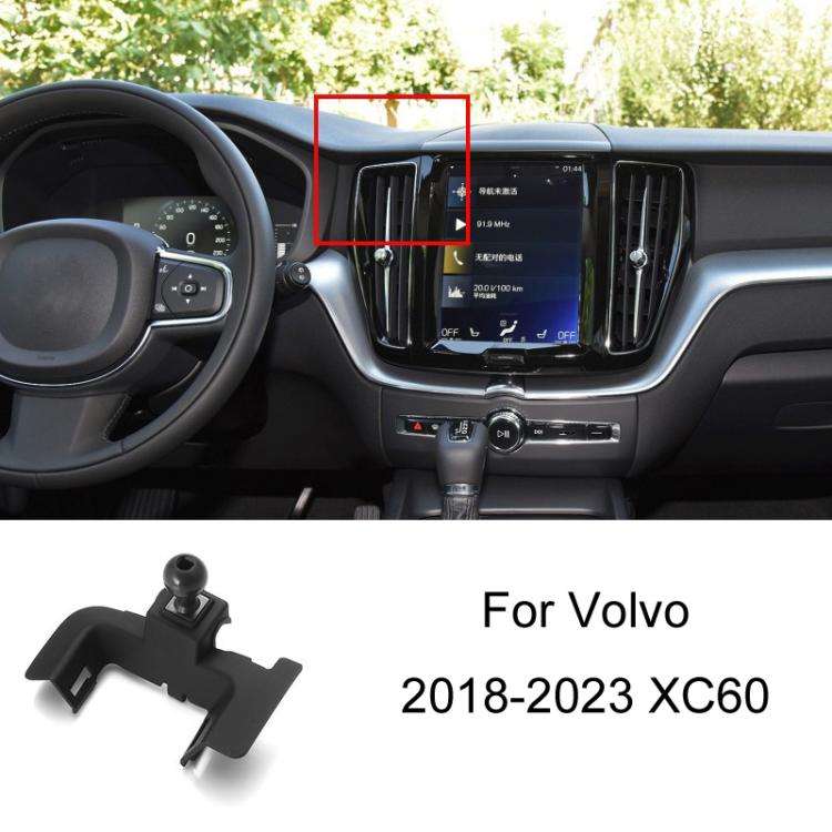 For Volvo Left Driving Car-Mounted Special Mobile Phone Navigation Bracket Base, 09-17 XC60, 15-2...