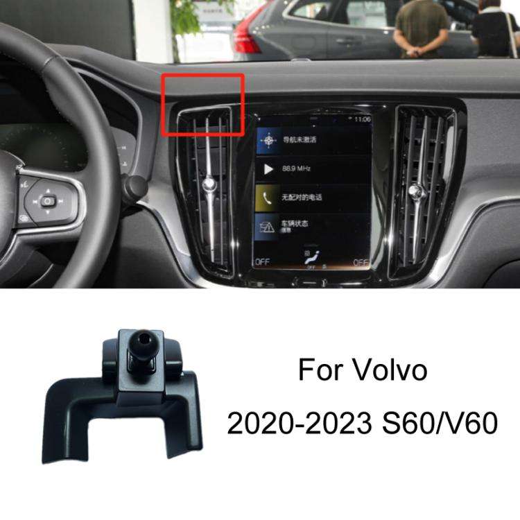 For Volvo Left Driving Car-Mounted Special Mobile Phone Navigation Bracket Base, 09-17 XC60, 15-2...