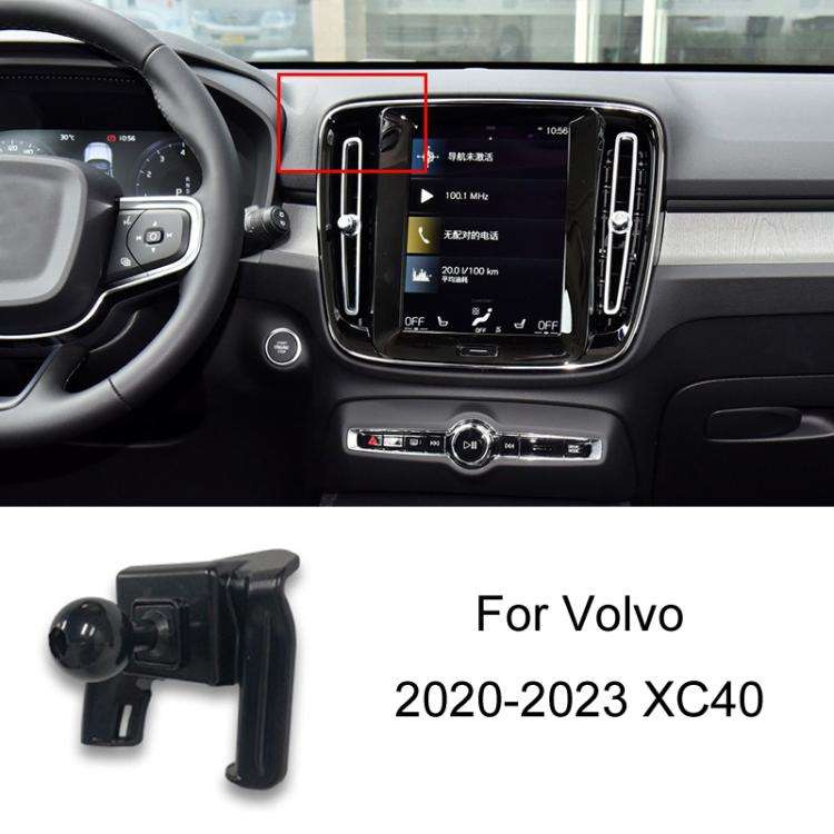 For Volvo Left Driving Car-Mounted Special Mobile Phone Navigation Bracket Base, 09-17 XC60, 15-2...
