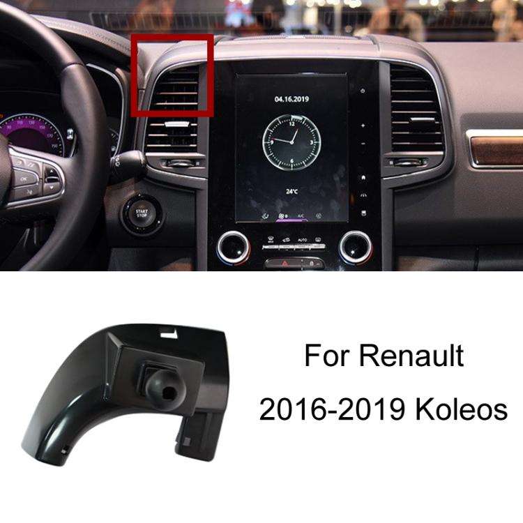 For Renault Left Driving Car-Mounted Special Mobile Phone Navigation Bracket Base, 9-16 Koleos, 1...