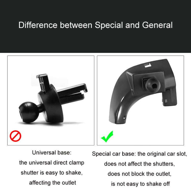 For Renault Left Driving Car-Mounted Special Mobile Phone Navigation Bracket Base, 9-16 Koleos, 1...