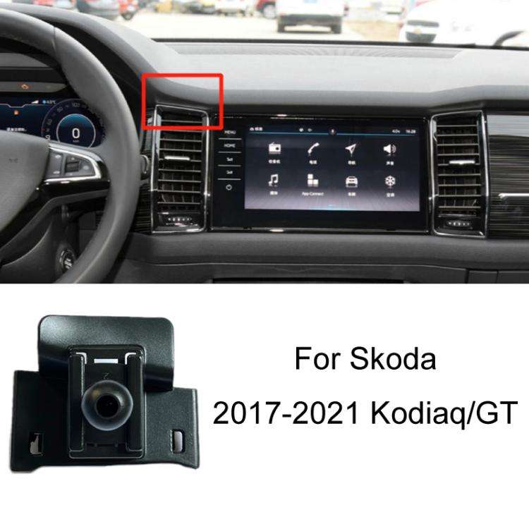 For Skoda Left Driving Car Special Mobile Phone Navigation Bracket Base, 13-15 Superb, 13-19 Octa...