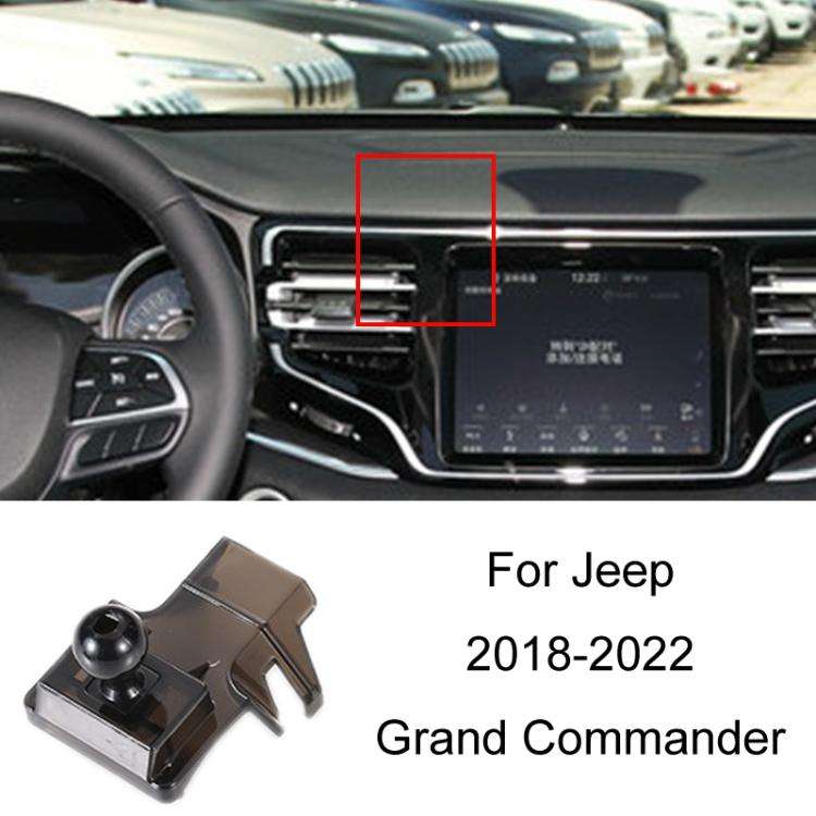 For Jeep Left Driving Car Special Mobile Phone Navigation Bracket Base, 11-18 Wrangler, 14-17 Che...