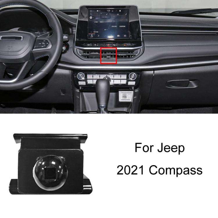For Jeep Left Driving Car Special Mobile Phone Navigation Bracket Base, 11-18 Wrangler, 14-17 Che...