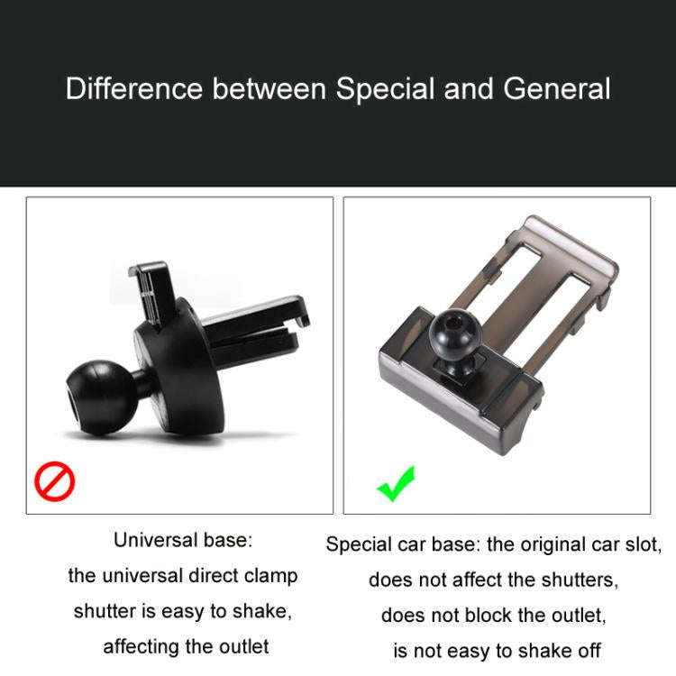For Jaguar Left Driving Car Special Mobile Phone Navigation Bracket Base, 08-15 XF, 17-20 XFL, 18...