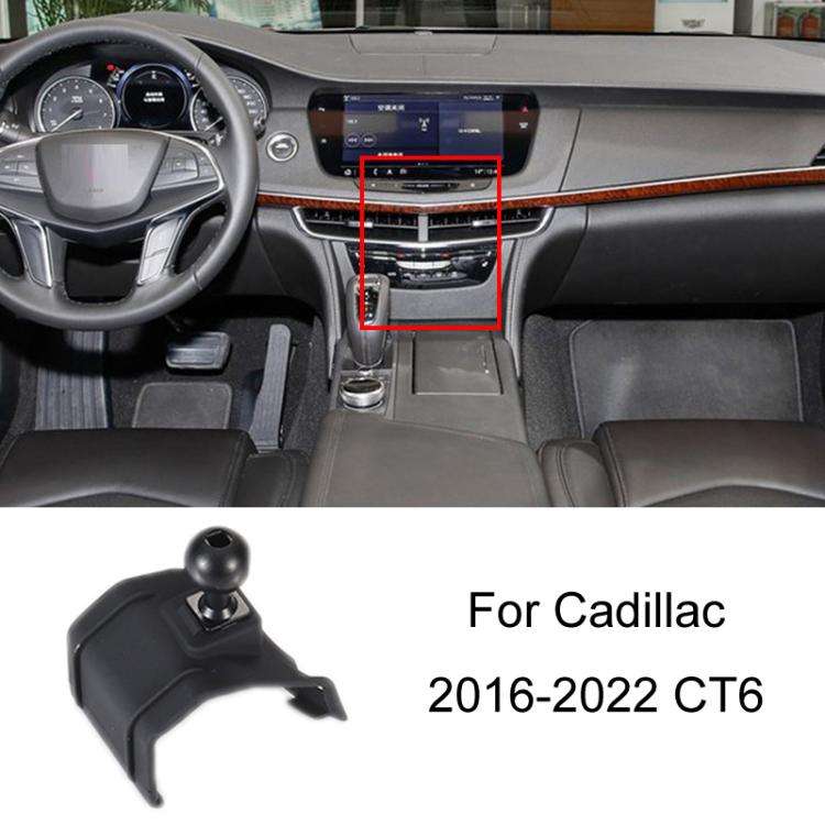 For Cadillac Left Driving Car Special Mobile Phone Navigation Bracket Base, 10-15 SRX, 13-19 ATS-...