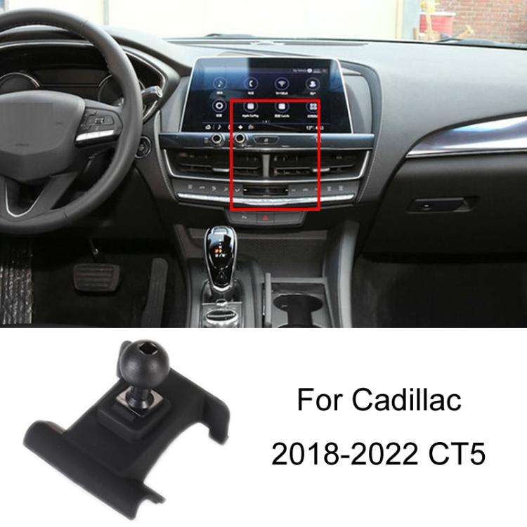 For Cadillac Left Driving Car Special Mobile Phone Navigation Bracket Base, 10-15 SRX, 13-19 ATS-...