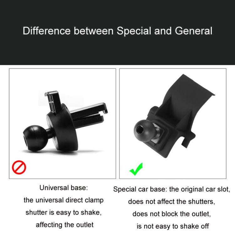 For Cadillac Left Driving Car Special Mobile Phone Navigation Bracket Base, 10-15 SRX, 13-19 ATS-...