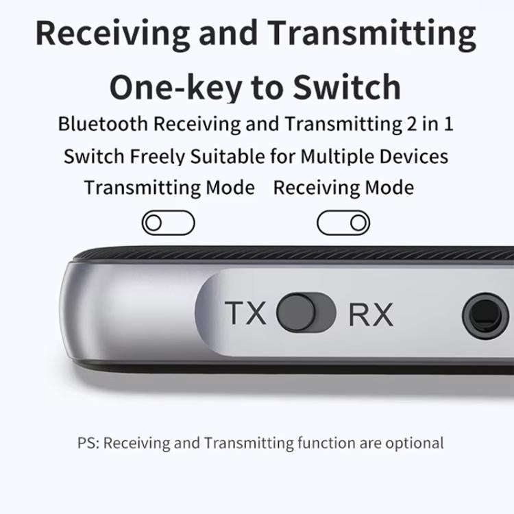 Car Bluetooth Receiver Transmitter 2 In 1 Bluetooth Audio Adapter, GR11