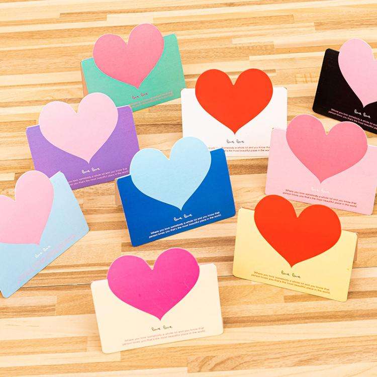 Universal Christmas Valentines Day Greeting Card Birthday Tanabata Blessing Message Card, Random ...