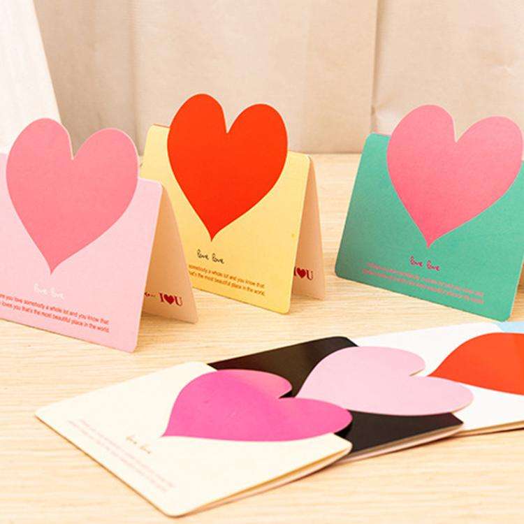 Universal Christmas Valentines Day Greeting Card Birthday Tanabata Blessing Message Card, Random ...