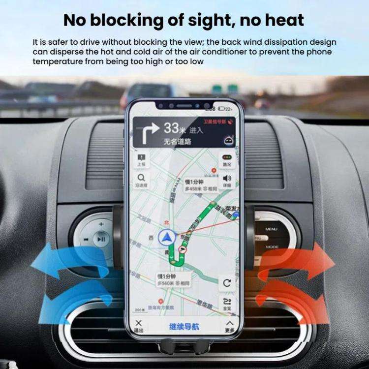 Car CD Slot Navigation Mobile Phone Holder, Automatic Lock Type Black, Automatic Lock Type Gray, ...