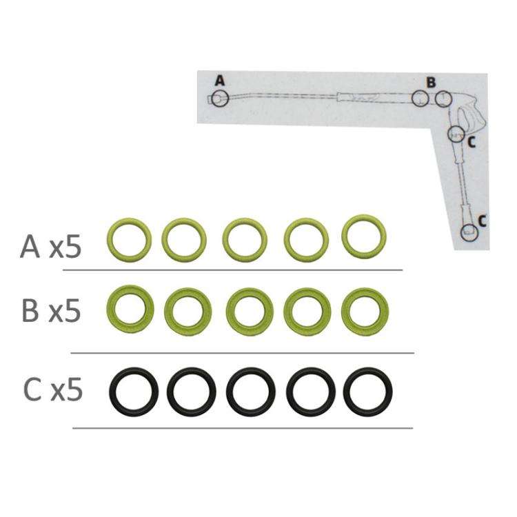 For Karcher High Pressure Water Jet Sealing Ring, 15pcs / Set
