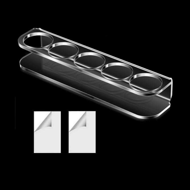 Desktop Small Bottle Acrylic Stand Storage Rack, 5-Hole