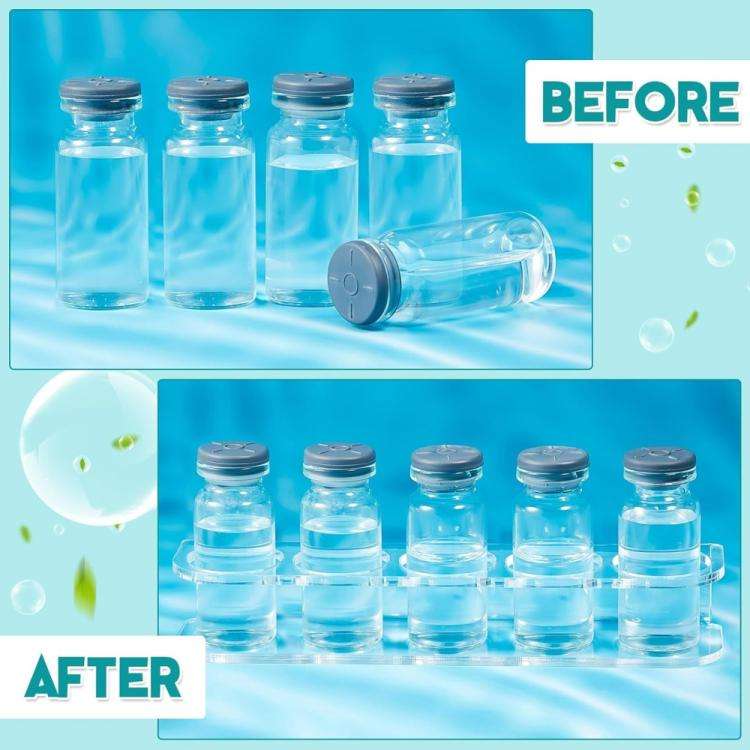 Desktop Small Bottle Acrylic Stand Storage Rack, 5-Hole
