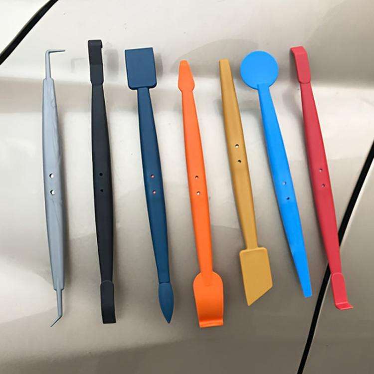 Car Wrap Trimming Edge Tinting Tool Solar Film With Magnetic Squeegee Scraper Kit, 7pcs /Set