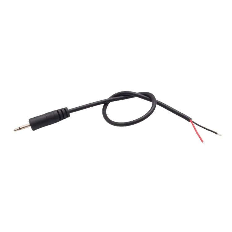 Mono Cable 2Pin AUX Single Head Cable Speaker Audio Power Cord Audio Cord, Length: 25cm, 2.5mm Ma...