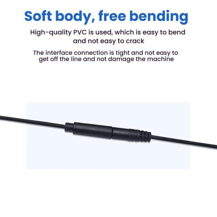 Mono Cable 2Pin AUX Single Head Cable Speaker Audio Power Cord Audio Cord, Length: 25cm, 2.5mm Ma...