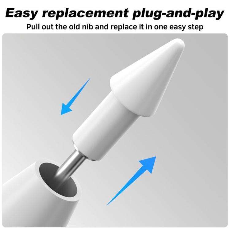 For Xiaomi Pad 6 / 6 Pro Tablet Stylus Replacement Tip Nib, Damping White, Damping Transparent