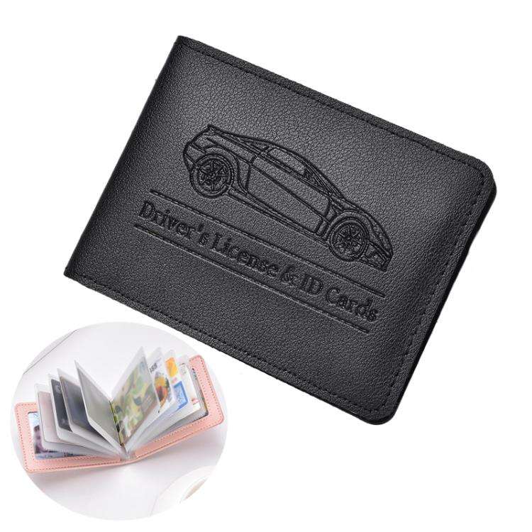 Multi-card Driver License Card Holder Women Driving License Leather Protective Case ID Credit Car...