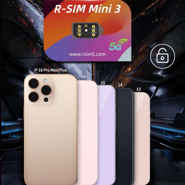 R-SIM Mini 3 SIM Unlock Chip For iPhone 13-16 Dual SIM Models, R-SIM Mini 3