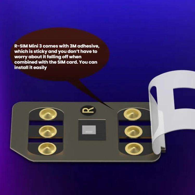 R-SIM Mini 3 SIM Unlock Chip For iPhone 13-16 Dual SIM Models, R-SIM Mini 3