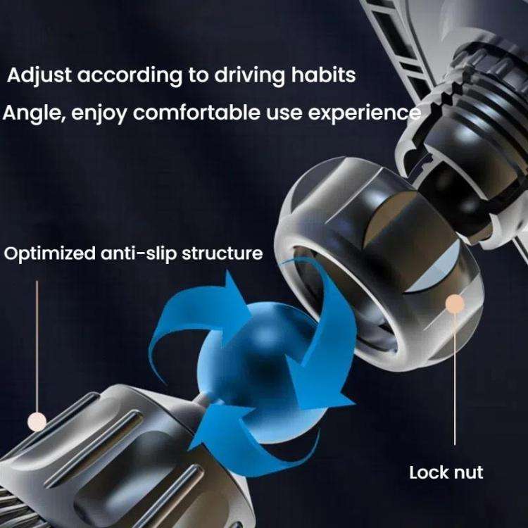15W Wireless Induction Snap-on Charging Car Air Outlet Phone Holder, Black, Black + Long Hook Cli...