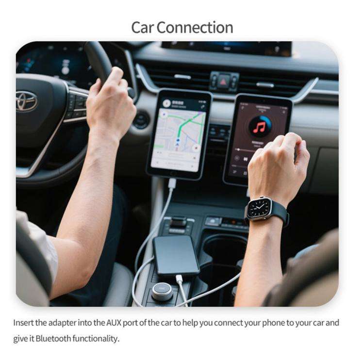 2-in-1 Bluetooth 5.4 Audio Adapter with Qualcomm Chip Low Latency Wireless Transmitter/Receiver f...