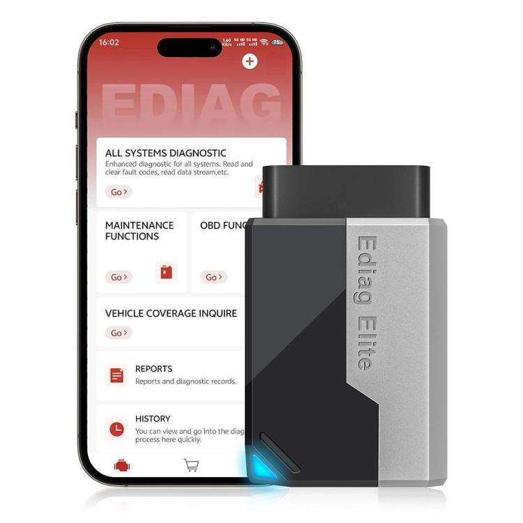 KINGBOLEN Ediag Elite Car Fault OBD2 Multilingual Detector, KBLJ05
