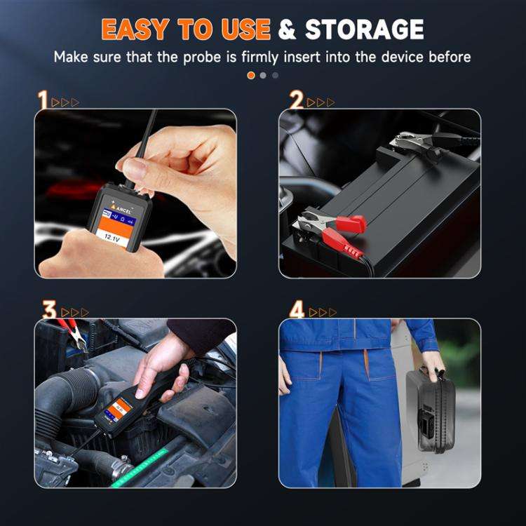 ANCEL 12/24V Automobile Battery Circuit Probe Tester