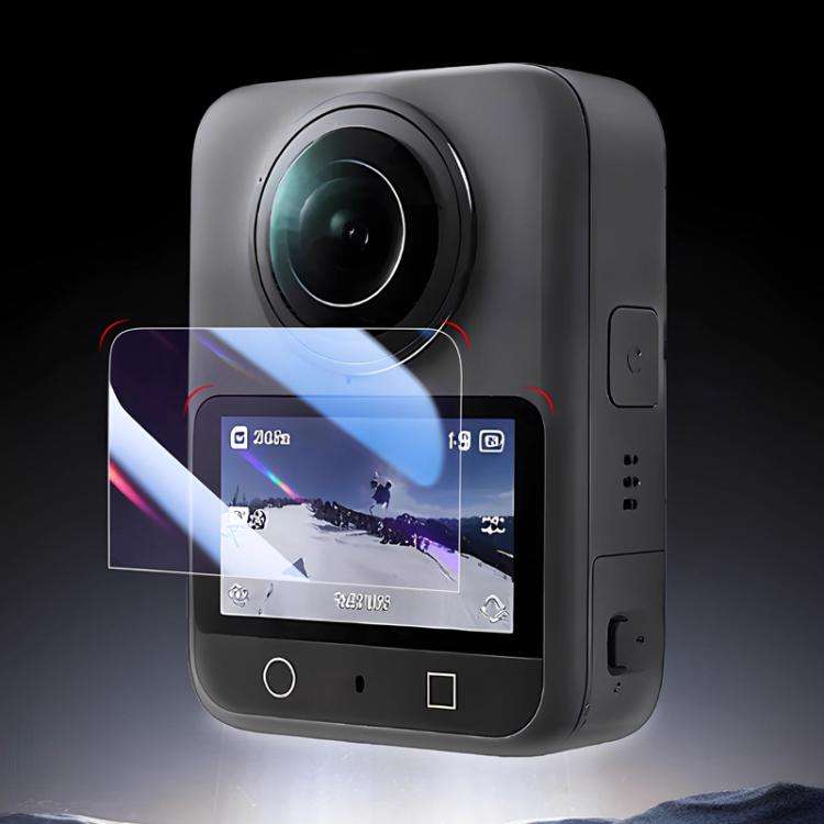 For DJI Osmo 360 Action Camera 2pcs /Pack Tempered Glass Screen Protector HD Anti-Scratch Lens Fi...