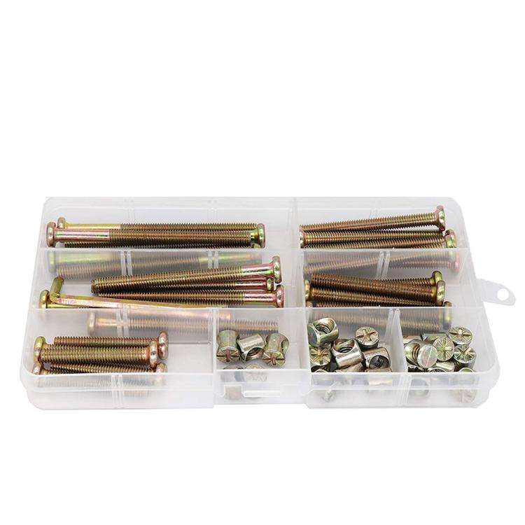 50pcs /Set M6 Colored Zinc Round Head Hexagon Socket Screw Set, 50pcs /Set