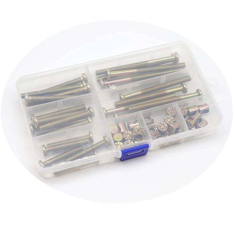 50pcs /Set M6 Colored Zinc Round Head Hexagon Socket Screw Set, 50pcs /Set