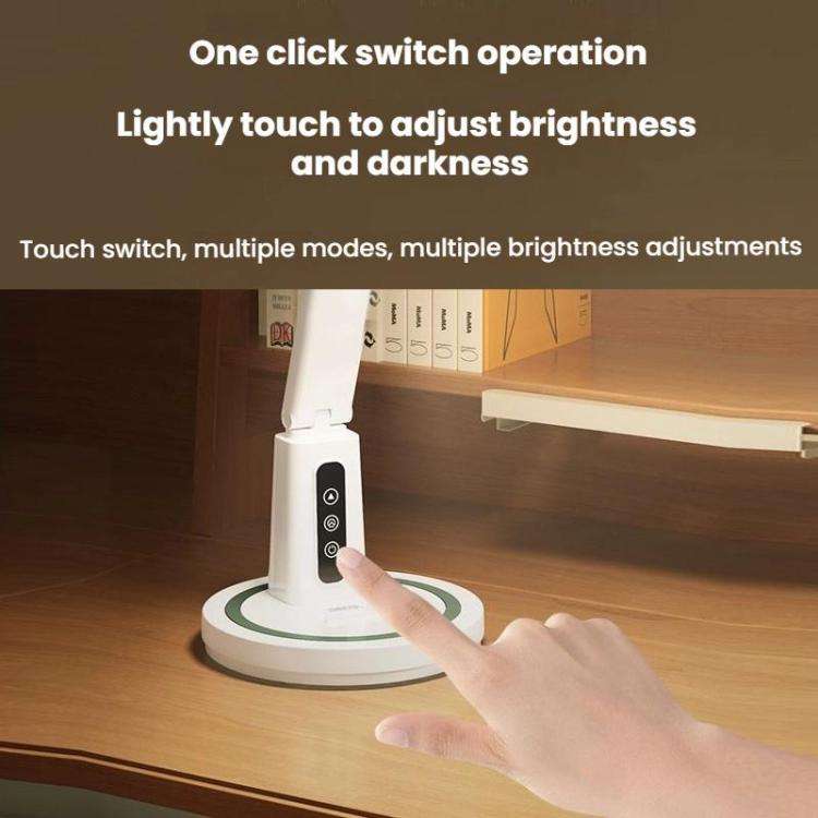 LED Desk Lamp Children Study Reading Eye-Protecting Bedside Light, Plug-in, Rechargeable, Dual-us...
