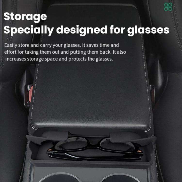 For Tesla Model 3/Y Armrest Modification Glasses Storage Pocket