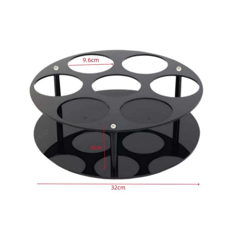 Coffee Syrup Kitchen Acrylic Countertop Round Bottle Holder, YX175