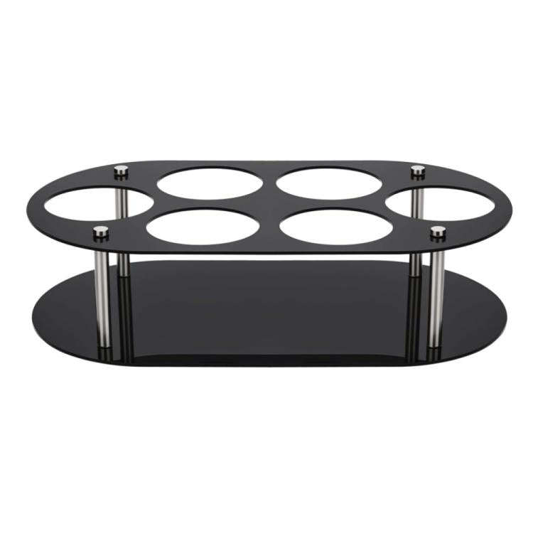 Desktop Water Bottle Storage Stand, YX174 Black, YX174 Transparent