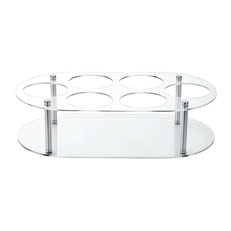 Desktop Water Bottle Storage Stand, YX174 Black, YX174 Transparent