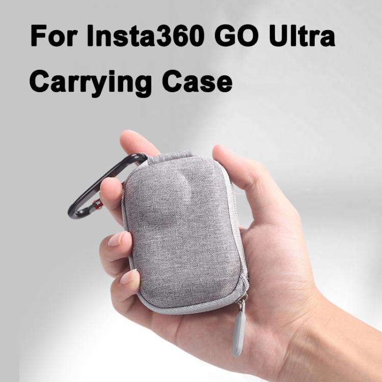 For Insta360 GO Ultra Carrying Case Shockproof EVA Portable Travel Storage Bag With Carabiner Cli...
