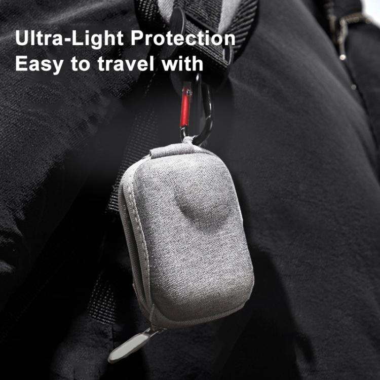 For Insta360 GO Ultra Carrying Case Shockproof EVA Portable Travel Storage Bag With Carabiner Cli...