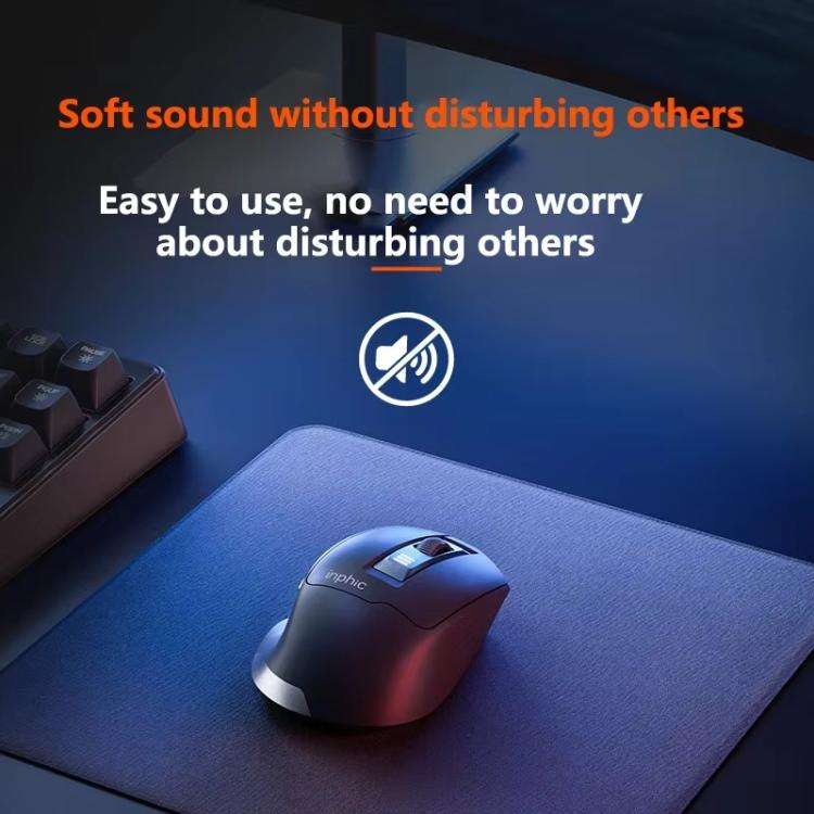 Inphic M9 2.4G Wireless Mouse Business Office Home Ergonomic Mute Computer Mice, M9