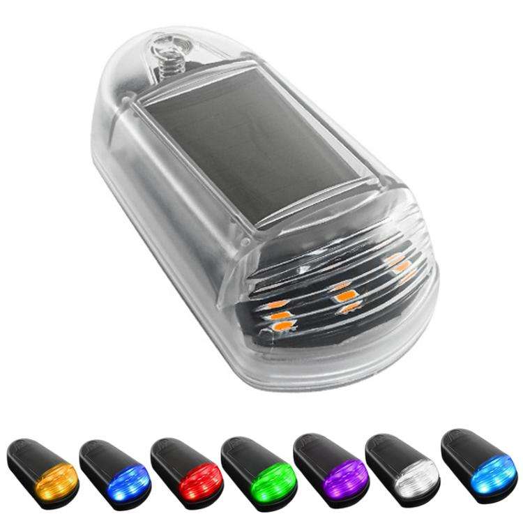 Solar-Powered Roof Warning Light LED Roof Strobe Light For Trucks Pickups, Transparent Yellow Lig...