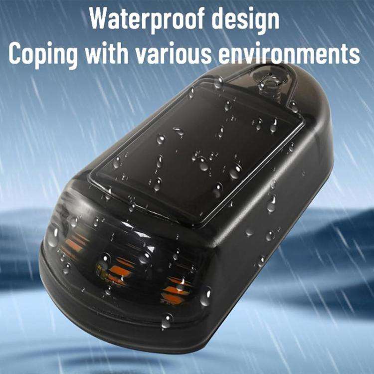 Solar-Powered Roof Warning Light LED Roof Strobe Light For Trucks Pickups, Transparent Yellow Lig...