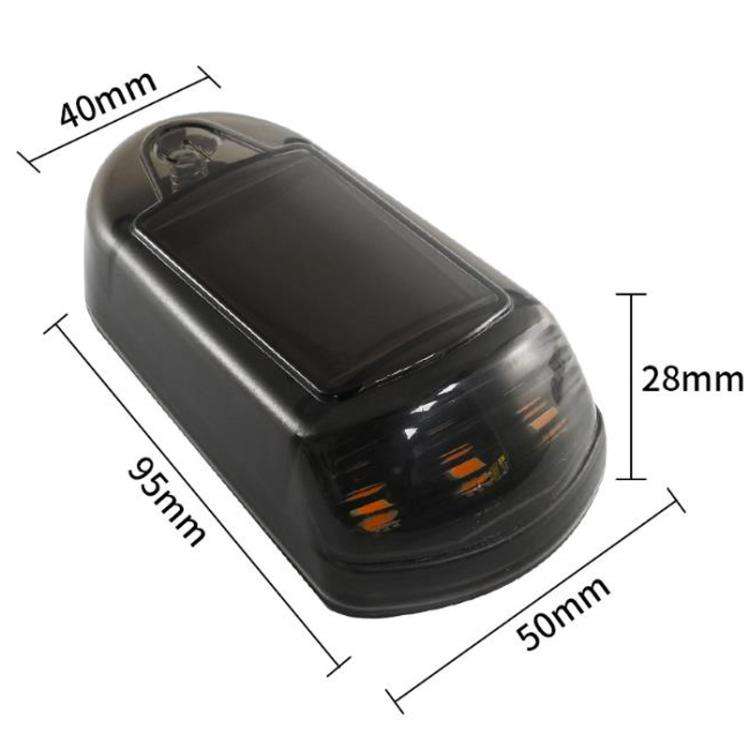 Solar-Powered Roof Warning Light LED Roof Strobe Light For Trucks Pickups, Transparent Yellow Lig...