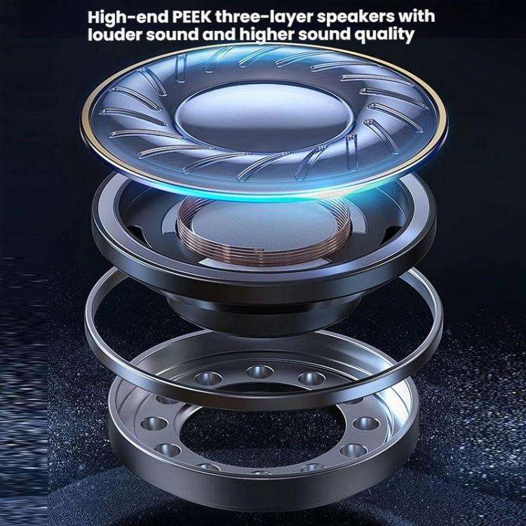 6 in 1 Desktop Magnetic Wireless Charging Clock Countdown RGB Bluetooth Speaker