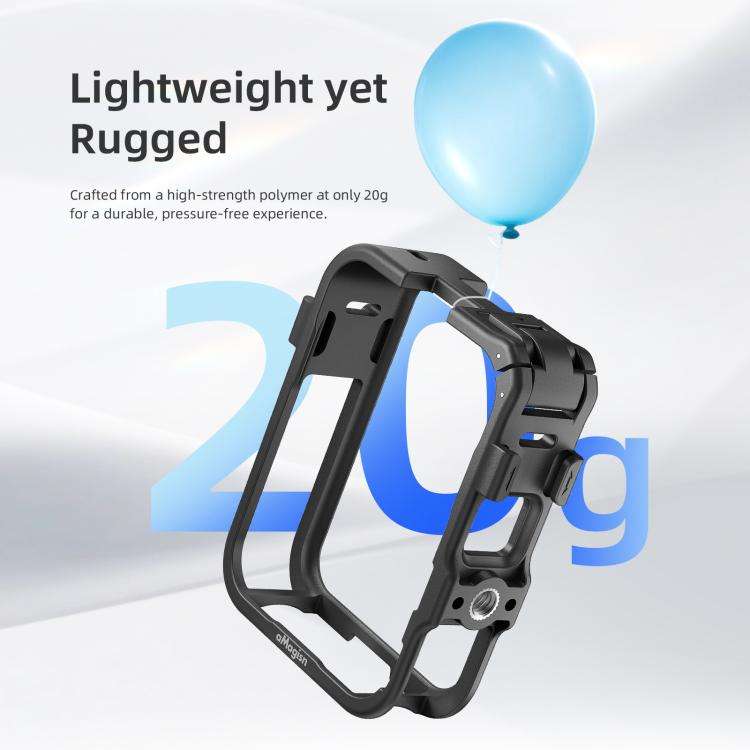 For DJI Osmo 360 aMagisn Expansion Cage Plastic Frame with Lens Cap