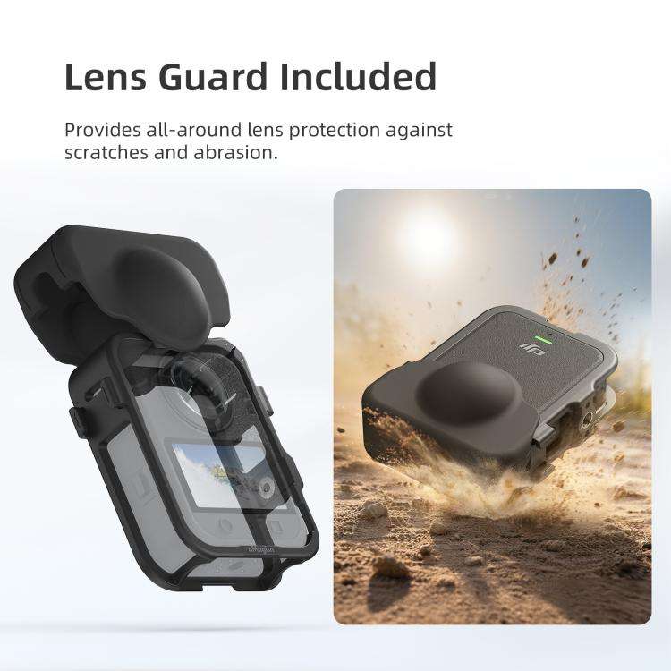 For DJI Osmo 360 aMagisn Expansion Cage Plastic Frame with Lens Cap