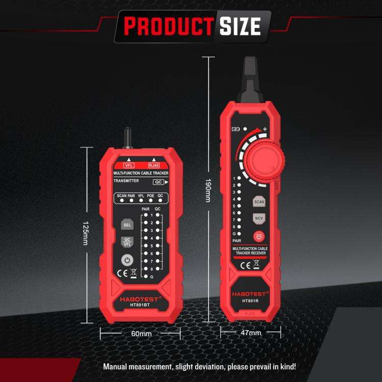 HABOTEST Multi-Function Network Cable Finder Tester, HT801B