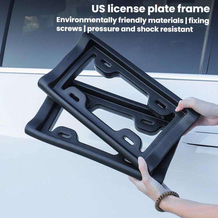 Car License Plate Frame Plate Holder Anti-Collision License Plate Frame, US